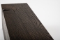 Preview: Glued laminated beam Squared timber Smoked oak Rustic 80x80 mm brushed black oiled