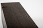 Preview: Glued laminated beam Squared timber Smoked oak Rustic 160x160 mm brushed black oiled