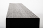 Preview: Glued laminated beam Squared timber Smoked oak Rustic 160x160 mm brushed black oiled