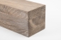Preview: Glued laminated beam Squared timber Smoked oak Rustic 80x80 mm brushed white oiled