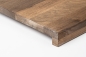 Preview: Window sill Solid smoked Oak 26 mm Rustic grade hard wax oil nature white