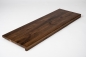 Preview: Window sill Solid smoked Oak 26 mm Rustic grade laqued