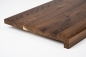 Preview: Window sill Solid smoked Oak 26 mm Rustic grade laqued