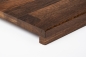 Preview: Window sill Solid smoked Oak KGZ 20 mm, Rustic grade natural oiled