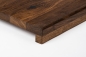 Preview: Window sill Solid smoked Oak 20 mm, Rustic grade, hard wax oil nature