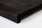 Preview: Window sill Hardwood  Smoked oak Rustic grade 26 mm black oiled