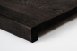 Mobile Preview: Stair Tread Smoked Oak Rustic DL 20mm black oiled Renovation Step Riser