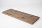 Preview: Window sill solid hard wood smoked oak rustic 26mm white oiled