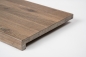 Preview: Window sill Solid Hardwood  smoked Oak rustic grade  20 mm white oiled