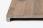Preview: Window sill Solid Hardwood  smoked Oak rustic grade  20 mm white oiled