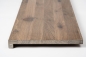 Preview: Window sill solid hard wood smoked oak rustic 26mm white oiled