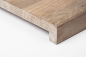 Preview: Window sill solid hard wood smoked oak rustic 26mm white oiled