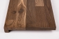 Preview: Window sill Solid smoked Oak Hardwood KGZ 20 mm, Rustic grade brushed hard wax oi nature white