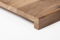 Preview: Window sill Solid smoked Oak 26 mm, Rustic grade, brushed hard wax oil nature white