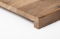 Preview: Window sill Solid smoked Oak 20 mm, Rustic grade, brushed hard wax oil nature white