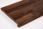 Preview: Window sill Solid smoked Oak KGZ 20 mm Rustic grade brushed natural oiled