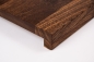 Preview: Window sill Solid smoked Oak KGZ 20 mm Rustic grade brushed natural oiled