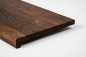 Preview: Window sill Solid smoked Oak 20 mm, Rustic grade, brushed natural oiled