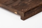 Preview: Window sill Solid smoked Oak 26 mm Rustic grade brushed natural oiled