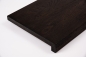 Preview: Window sill Hardwood smoked oak rustic grade 26 mm brushed black oiled