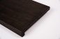 Preview: Window sill Hardwood smoked oak rustic grade 26 mm brushed black oiled
