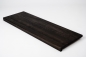 Preview: Window sill Solid smoked Oak Hardwood  26 mm Rustic grade brushed black oiled