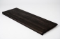 Preview: Stair Tread Smoked Oak Rustic DL 20mm brushed black oiled Renovation Step Riser