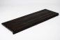 Preview: Window sill Solid smoked Oak Hardwood  26 mm Rustic grade brushed black oiled