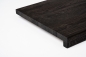 Preview: Window sill Hardwood smoked oak rustic 20mm brushed black oiled