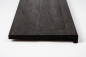 Preview: Window sill Hardwood smoked oak rustic 20mm brushed black oiled