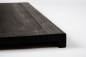 Preview: Window sill Solid smoked Oak Hardwood  26 mm Rustic grade brushed black oiled