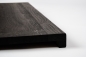 Preview: Window sill Hardwood smoked oak rustic 20mm brushed black oiled