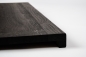 Preview: Stair Tread Smoked Oak Rustic DL 20mm brushed black oiled Renovation Step Riser