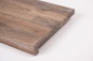 Preview: Window sill Solid smoked Oak Hardwood  KGZ 20 mm, Rustic grade brushed white oiled