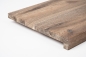 Preview: Window sill Solid smoked Oak Hardwood  26 mm Rustic grade brushed white oiled
