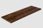 Preview: Wall shelf Solid smoked Oak Hardwood Rustic grade, 20 mm, natural oiled