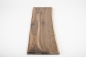 Preview: Massivholzbrett Regalbrett Wandregal mit Baumkante Räuchereiche Rustikal 26mm Hartwachsöl naturweiß