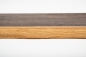 Preview: Massivholzbrett Regalbrett Wandregal mit Baumkante Räuchereiche Rustikal 26mm gebürstet naturgeölt