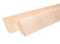 Preview: Plint 24x60 mm Berken Select Natur Hardwax Geolied Natuurlijk Wit 2m met radius 5mm