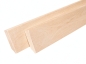 Preview: Solid Skirting Board Birch A/B 24x80 mm untreated 2m with radius 5mm