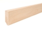 Preview: Solid Skirting Board Birch A/B 24x80 mm untreated 2m with radius 5mm