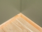Preview: Plint 24x60 mm Berken Select Natur Helder Gelakt 2m met radius 5mm