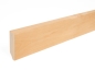 Preview: Plint 24x80 mm Berken Select Natur Helder Gelakt 2m met radius 5mm