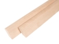 Preview: Plinthes Bouleau A/B 24x60 mm non traité 2m avec rayon 20mm
