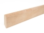 Preview: Plinthes Bouleau A/B 24x80 mm huile cire dure blanc naturel 2m avec rayon 20mm