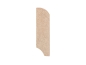 Preview: Plinthes Bouleau A/B 24x80 mm huile cire dure blanc naturel 2m avec rayon 20mm