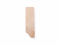 Preview: Solid Skirting Board Birch Rustic 24x80 mm Hard Wax Oil Natural White 2m with radius 5mm NOT filled