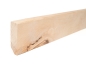 Preview: Solid Skirting Board Birch Rustic 24x80 mm Hard Wax Oil Natural White 2m with radius 5mm NOT filled