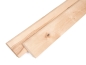 Preview: Plinthes Bouleau Rustique 24x100 mm non traitée 2m avec rayon 20mm NON rebouchés