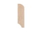 Preview: Plinthes Bouleau Rustique 24x80 mm non traitée 2m avec rayon 20mm NON rebouchés